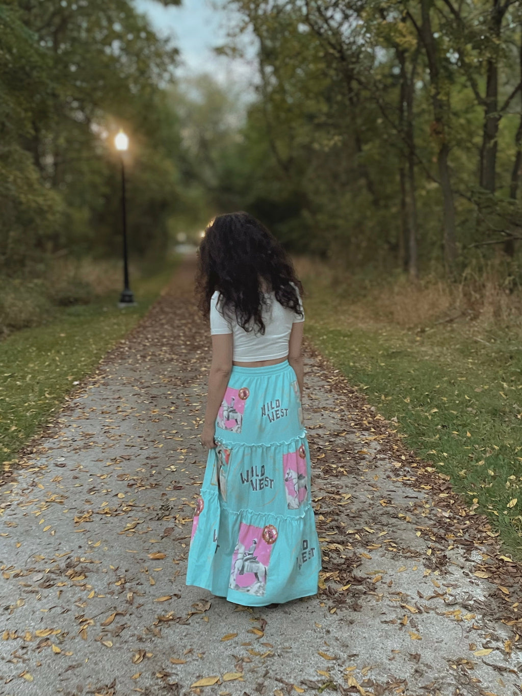 Baha Ranch Retro Pop Western Prairie Maxi Skirt Baha Ranch Western Wear