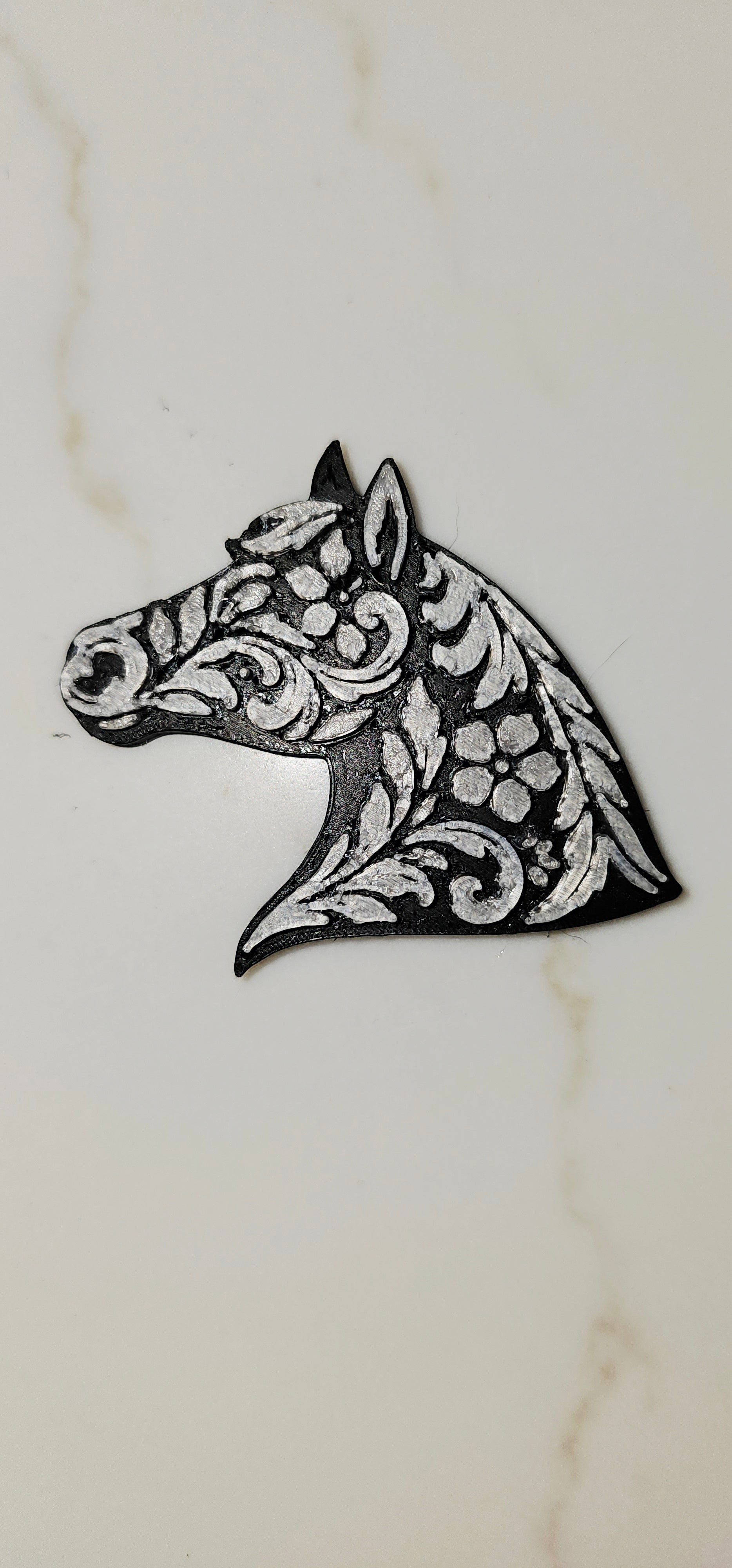 Baha Ranch Year of the Horse Tooled 3d Print Bookmark Keychain Hatpin Magnet Purse Charm Made in America Baha Ranch Western Wear