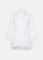 Sesta Italian Design White Gabardine Shirt ETNA