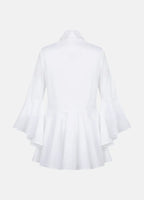 Sesta Italian Design White Gabardine Shirt ETNA