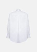 Settima Ruffled White Organic Cotton Shirt ETNA