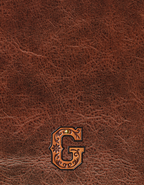 Monogrammed Initial Western Leather Look Saddle Longhorn Cowboy Cowgirl Kitchen Dish Towels Made in America Baha Ranch Western Wear