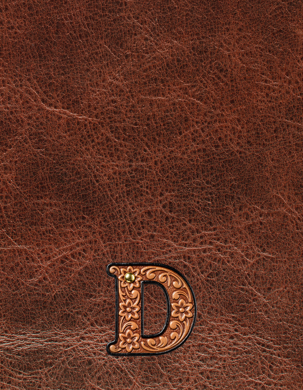 Monogrammed Initial Western Leather Look Saddle Longhorn Cowboy Cowgirl Kitchen Dish Towels Made in America Baha Ranch Western Wear