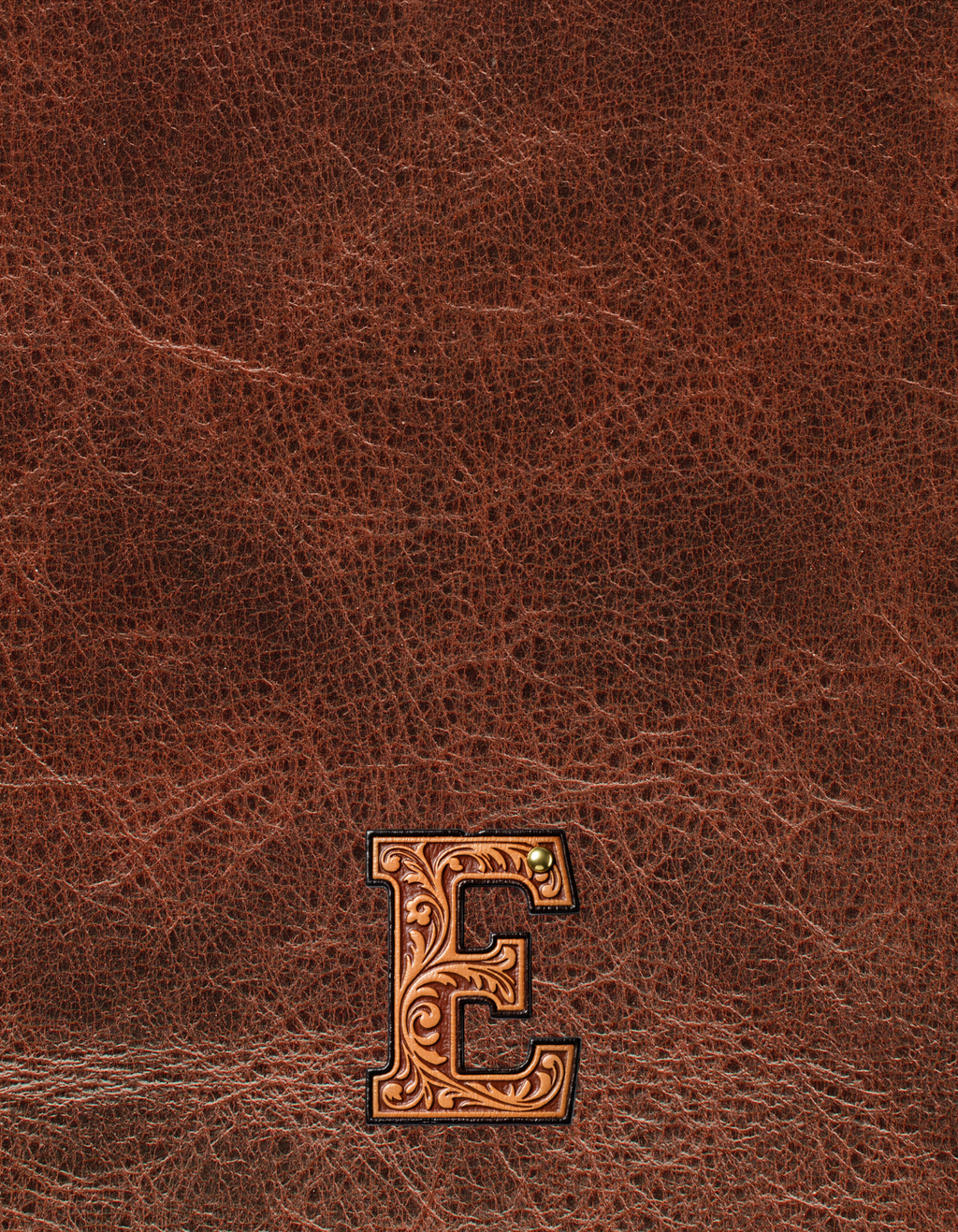 Monogrammed Initial Western Leather Look Saddle Longhorn Cowboy Cowgirl Kitchen Dish Towels Made in America Baha Ranch Western Wear