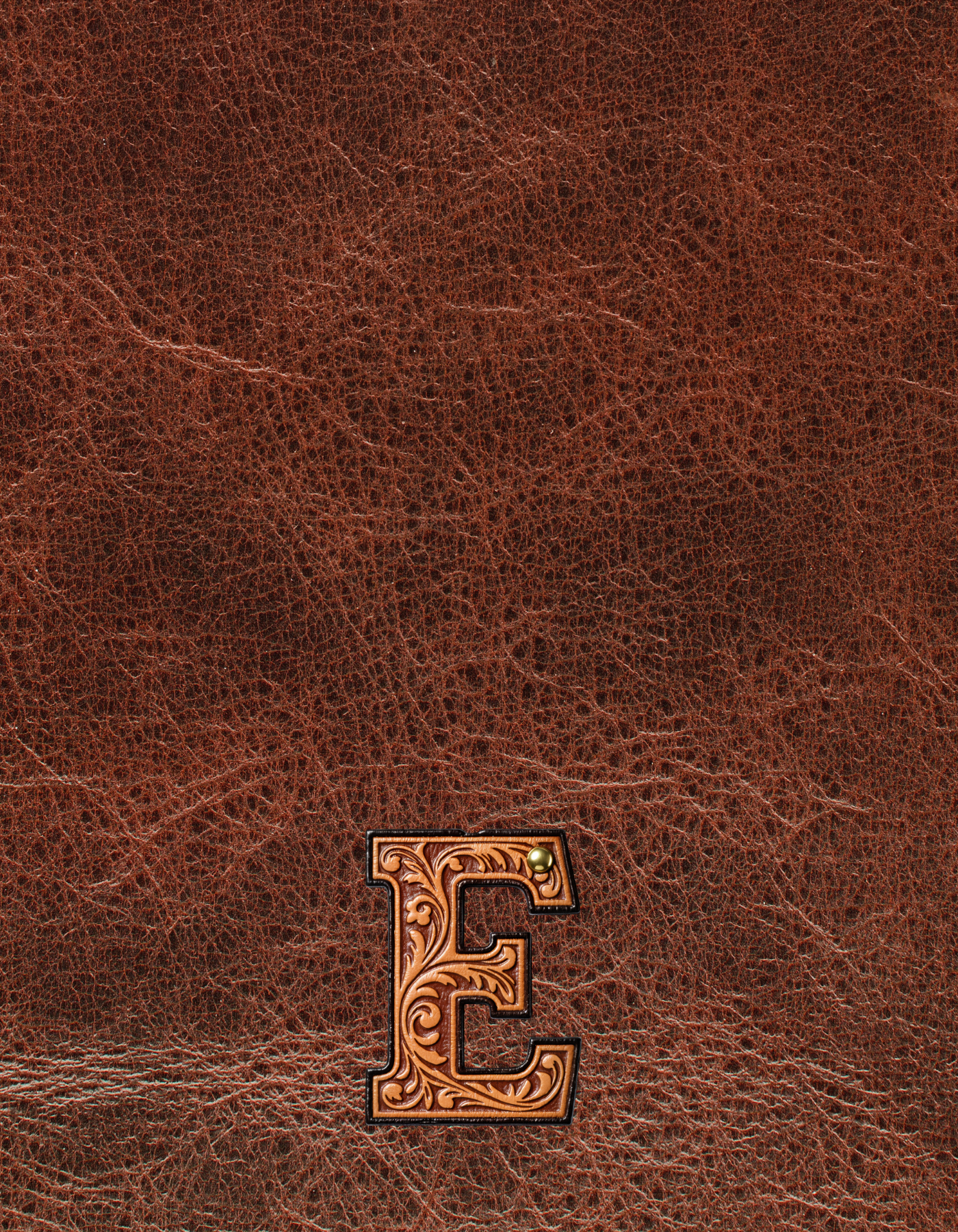 Monogrammed Initial Western Leather Look Saddle Longhorn Cowboy Cowgirl Kitchen Dish Towels Made in America Baha Ranch Western Wear