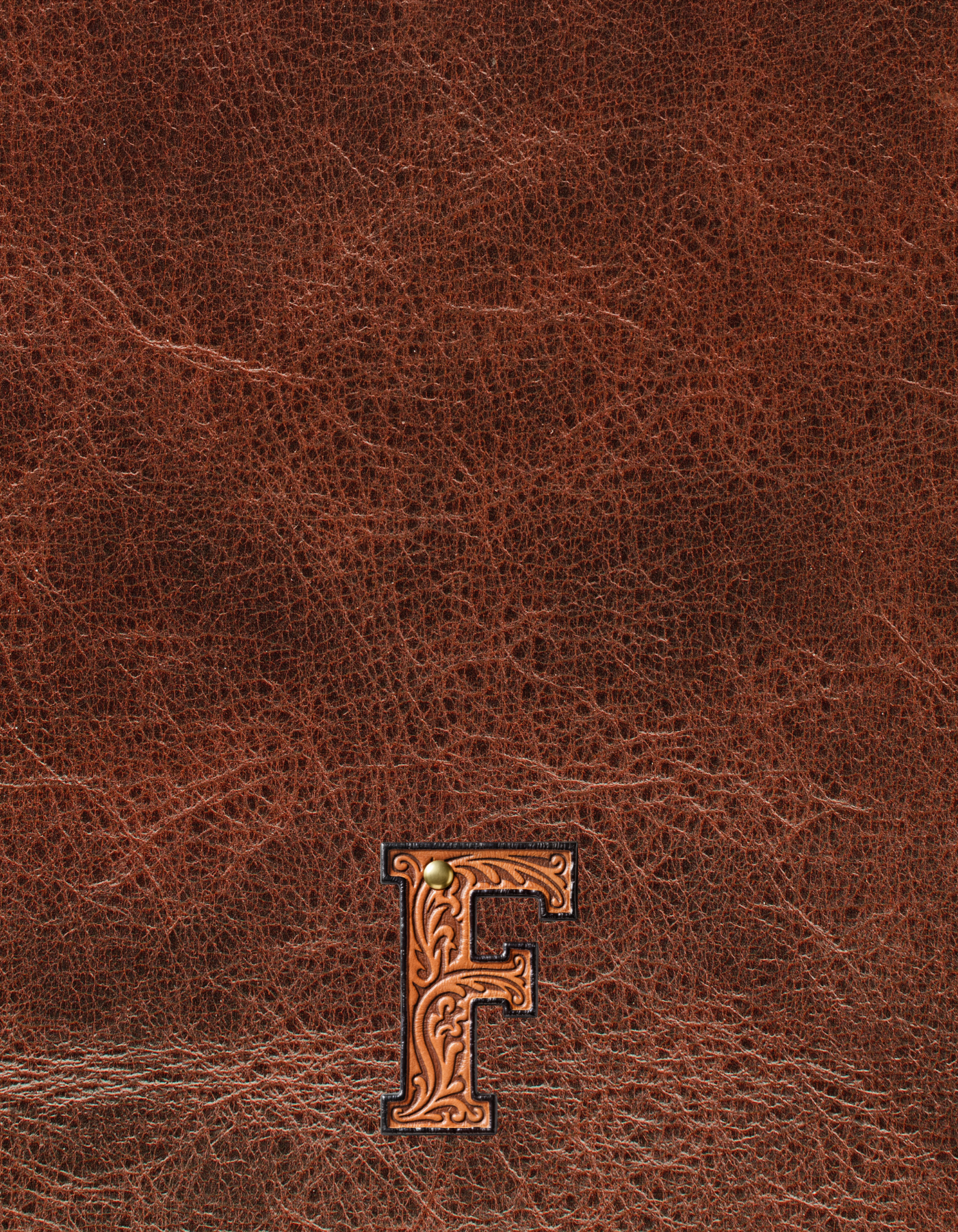 Monogrammed Initial Western Leather Look Saddle Longhorn Cowboy Cowgirl Kitchen Dish Towels Made in America Baha Ranch Western Wear