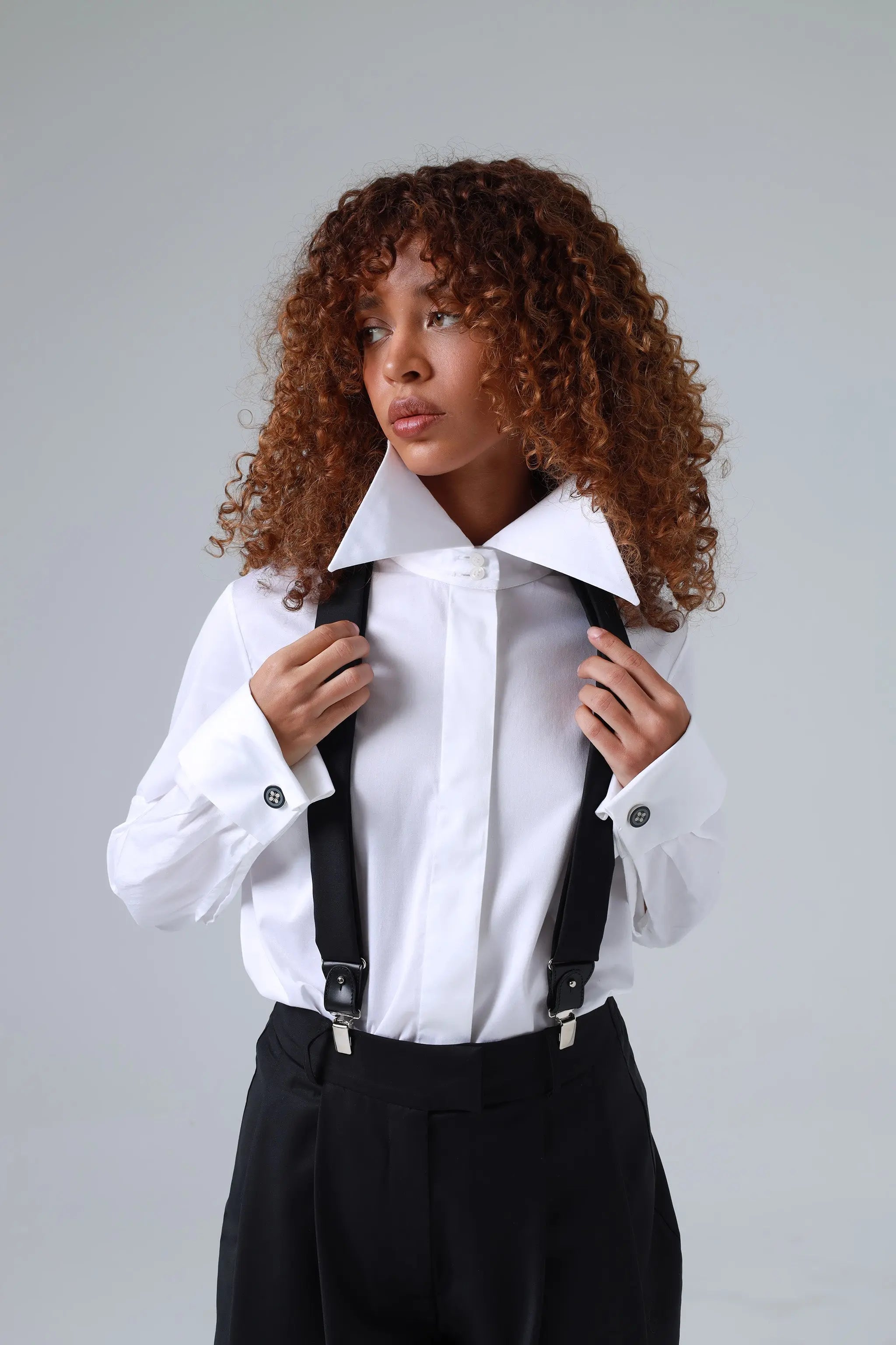 Liza Black Ultra-Fine Virgin Wool Suspenders ETNA