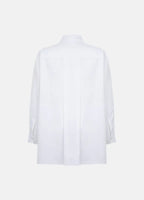 Terza Oversized Rolling-up White Cotton Shirt ETNA
