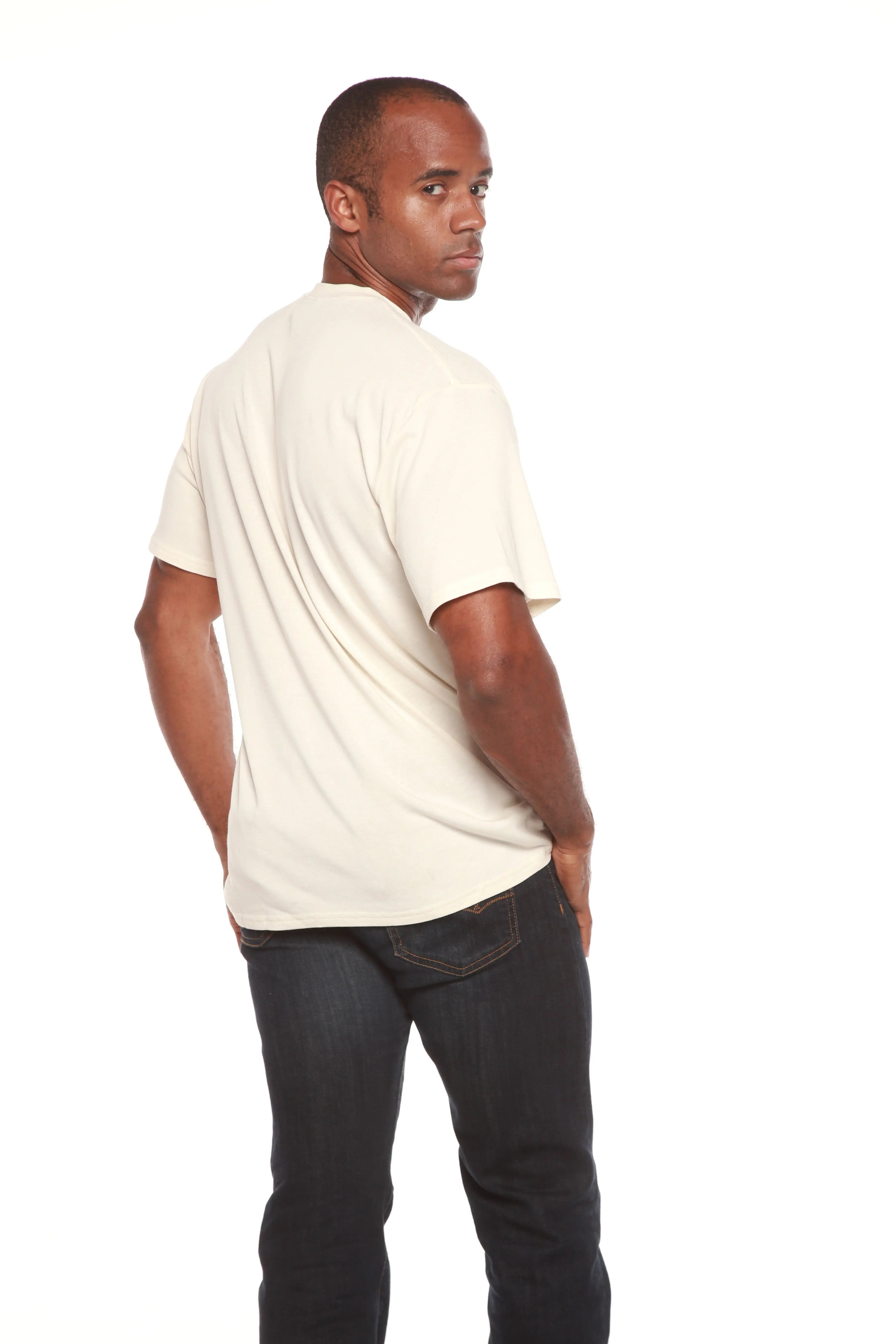 The Original Men's Bamboo Viscose/Organic Cotton Short Sleeve T-Shirt - Classic Cut Spun Bamboo