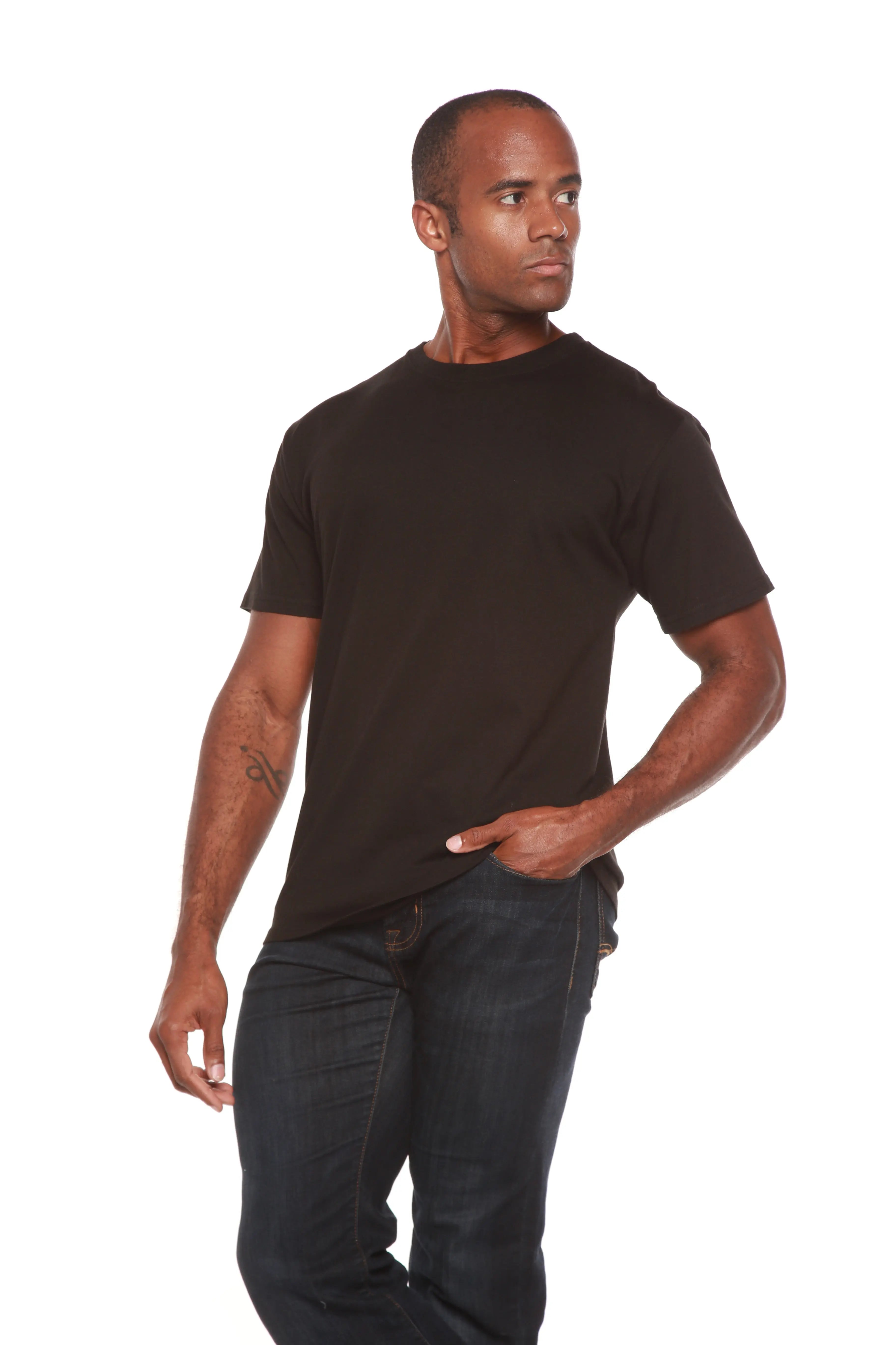 The Original Men's Bamboo Viscose/Organic Cotton Short Sleeve T-Shirt - Classic Cut Spun Bamboo