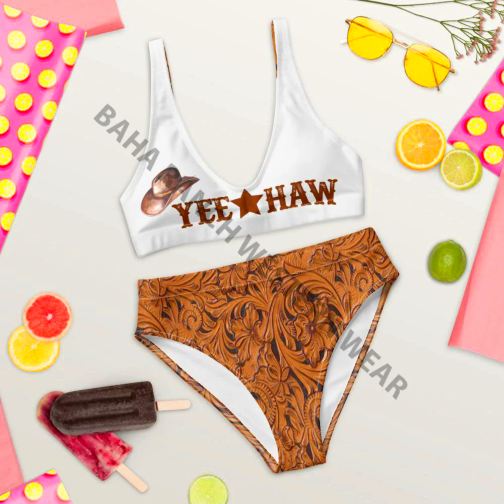 Yeehaw Tooled Bikini XS Baha Ranch Western Wear