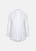 Seconda Oversized White Cotton Business Shirt ETNA