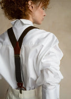Seconda Oversized White Cotton Business Shirt ETNA
