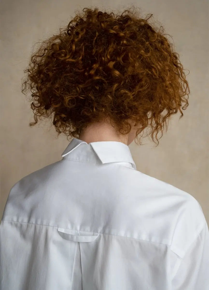 Seconda Oversized White Cotton Business Shirt ETNA