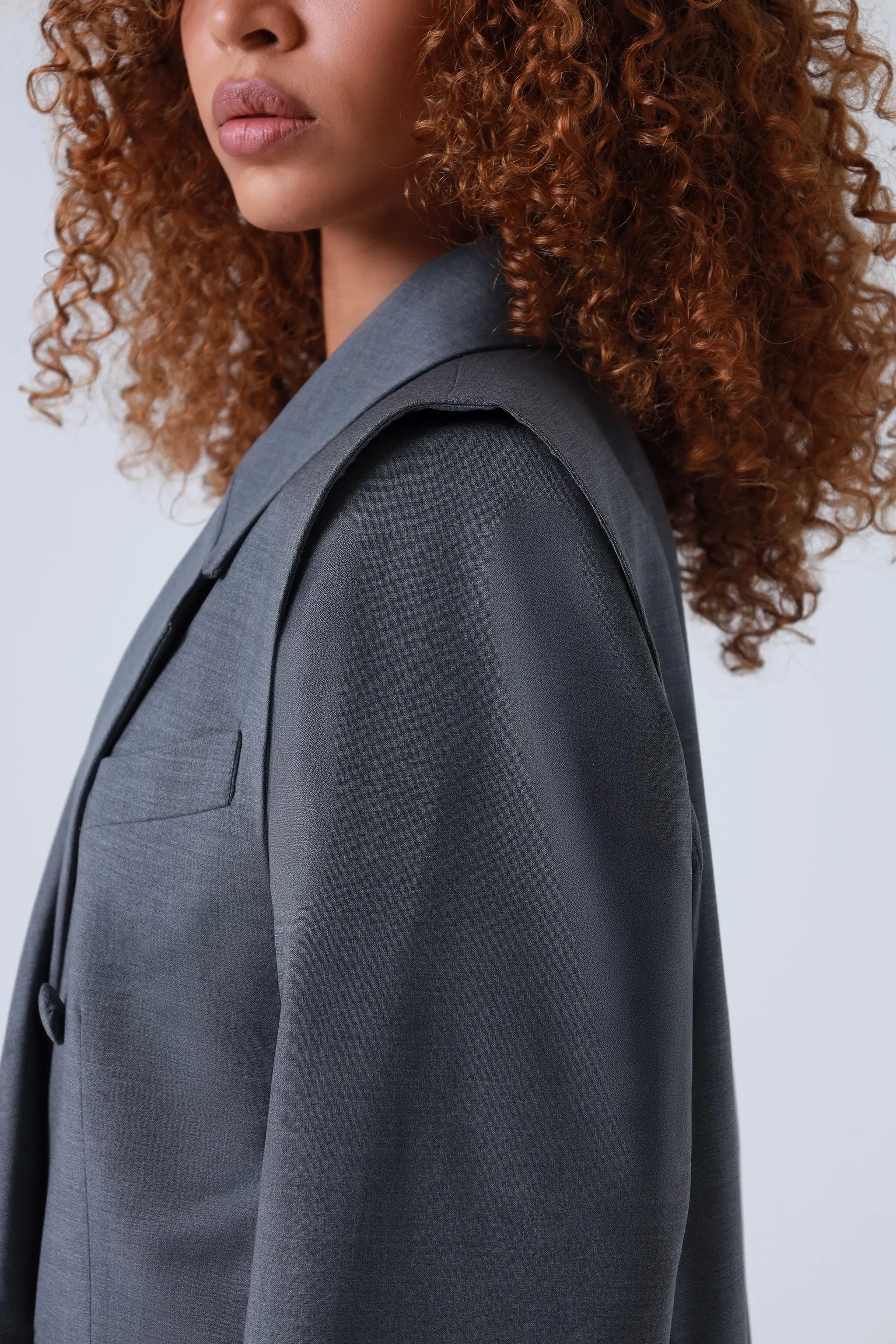 Broadway 3-piece Sophia Tailored Virgin Wool Suit in Mid Grey ETNA