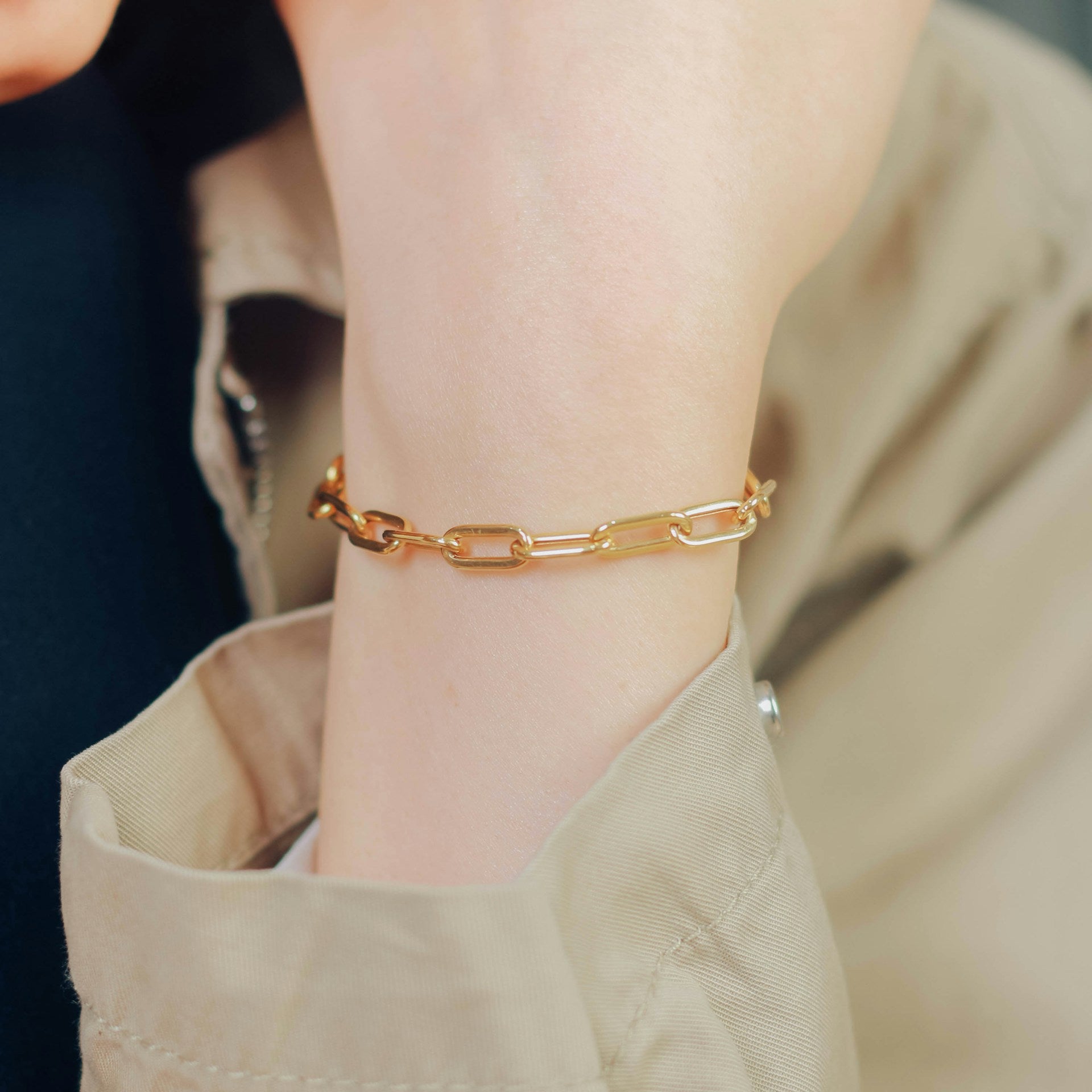 14k Yellow Gold La Goccia Link Bracelet (5.00 mm)