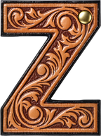 Monogrammed Initial Western Leather Look Saddle Longhorn Cowboy Cowgirl Kitchen Dish Towels Made in America Baha Ranch Western Wear